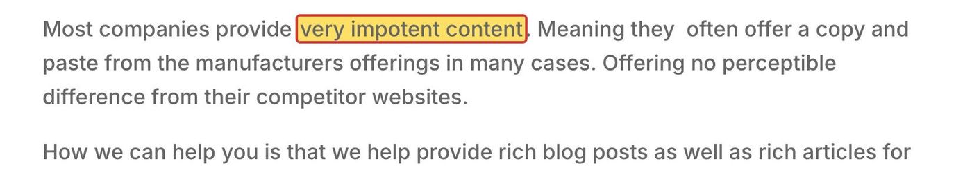 Screenshot of /content-packages/